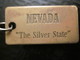 Battle Born State, Nevada, NV, Sagebrush State  Publicité  Porte-clefs PLAQUE DU  NEVADA THE SILVER STATE BATTLE BORN - Porte-clefs