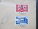 Saarland 1955 Nr. 362 - 364 FDC / Bedarf Volksbefragung. Einschreiben Mit Zollvermerk! Zollfrei / Versandstelle Für BM - Covers & Documents