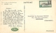 ASCENSION - 1952 - CORRESPONDANCE -  CARTE  VOILIER  -  OBLITERATION SUR TIMBRES 1P. "GEORGES VI". - Ascension (Ile De L')