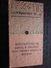 Russie URSS CCCP TRAIN Ligne Leningrad 3oha Titre De Transport  Ticket Simple Perforé Chemins De Fer Russe Métro   Monde - Mundo