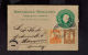 1911 Guadalajara Mexico Postcard Cover To Hannover Germany Uprated Postal Statio - Mexique