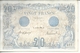 20 F BLEU - 2 AOUT 1912 - FAYETTE 10/2 - RARE SUP+/SPL - 2 épinglages (4 Trous) - AUCUN PLI - 20 F 1905-1913 ''Bleu''