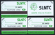 SIERRA LEONE 3 Shiny PVC First Test Card SLNTC 10+25+50 Verso Bande Noire 1000ex MINT URMET - Sierra Leone