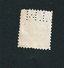 N° 376 John Quincy Adams Etats-Unis (1938) Oblitéré 6 C   USA Perforé TM (petit Pli) - Zähnungen (Perfins)
