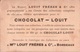 Chromo CHOCOLAT LOUIT - GALILEE : Et Pourtant Elle Tourne...  - Scans  Recto-verso - Louit