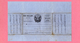 D-FR MONTGOLFIERE Envoi Par Ballon Monté Décret Du 26 Septembre 1870 Papier Bleu - Documents Historiques