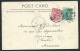 Nlle Galles Du Sud  - Yvt N°87 + 88  Sur Cpa Pour La France  Oblitéré  Cad Sydney  En 1906 - Obf0704 - Covers & Documents