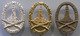 ARCHERY / SHOOTING - LUFTGEWEHR, Germany, Vintage Pin, Badge, Abzeichen, 3 Pieces - Tir à L'Arc