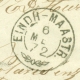 Nederland - 1872 - Takjestempel EINDH-MAASTR. Op Omslagje Van Maasbracht Naar Echt - Zegel Af - Poststempel