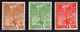 1952 - Alemania - Bérlin - Mi 88 - 90 - MNH - AL-44 - Adheerencias - Sommer 1952: Helsinki