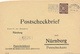 NÜRNBERG - 1948 , Postscheckbrief  Nach Nürnberg  -  Big Letter, Dispatch = 4,20 EURO (normal Mail) - Autres & Non Classés