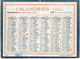 CALENDRIER CARTONNE 1961 IMPRIMEUR OLLER - Petit Format : 1961-70