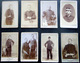 MILITAIRES UNIFORMES  HUIT  PHOTOS FORMAT CARTES DE VISITE DRAGONS CHASSEUR  ALPIN GENIE CUIRASSIERS  ... 1890/1920 - Guerre, Militaire