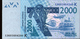 ÉTATS D´AFRIQUE DE L´OUEST 2000 Francs 2003 (lettre K: Sénégal) , Verso Poisson, Neuf, UNC - Stati Dell'Africa Occidentale