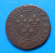 Louis XIII Double Tournois 1611 D LYON - 1610-1643 Louis XIII Le Juste