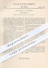 Original Patent - Adam Trost , Würzburg , 1880 , Türschloss | Schloss , Tür , Türen , Schlosser , Schlosserei !!! - Historische Dokumente