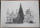 HOLY LAND DRAWING ISRAEL POSTCARD PICTURE PAINTING TERRE SAINTE RAPHY CHURCH OF MIRACLE CANA 23 X 30 - Israel