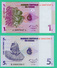 1 Et 2 C - Congo - 2 Billets - Neufs - N° A5097687  A - B3966206C - 1997 - - République Du Congo (Congo-Brazzaville)