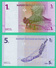 1 Et 2 C - Congo - 2 Billets - Neufs - N° A5097687  A - B3966206C - 1997 - - Republiek Congo (Congo-Brazzaville)
