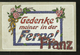 CARTE ENVOYER  DES DEUX PONTS  1923 GEDENKE MEINER IN DER  FERNE   FRANZ - Zweibruecken