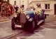 Photo Couleur Originale Vintage  La Merveilleuse Voiture Des Mariés - Torpédo Conduite à Droite Bleu & Noir à Identifier - Automobili