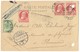 1907 FIRMAKAART MET COB56+74(*3) VAN BRUXELLES13!! NAAR ILMENAU(ALLEMAGNE) !!STEMPEL"TROUVEA LA BOITE/IN DE BUSGEVONDEN" - 1905 Grosse Barbe