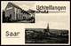 ALTE POSTKARTE SAAR UCHTELFANGEN WIRTSCHAFT JAKOB BALTES Illingen Oldtimer Old Car Ansichtskarte Postcard Cpa AK - Kreis Neunkirchen