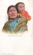 " SIOUX SQUAW AND PAPOOSE " INDIA NATIVE AMERICANS MILWAUKEE INDIOS INDIENS D'AMERIQUE 1900 - Indiens D'Amérique Du Nord