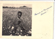 Rare Afrique Ruanda Cpa Photo Jeune Garçon Rwandais Usumbura Cueillette De Fleurs Voyagée Young Boy Rwanda Africa - Ruanda-Burundi