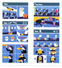 CONSIGNES DE SECURITE / SAFETY CARD  *Boeing B777 300 AIR FRANCE - Sicherheitsinfos