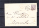 Espagne - Lettre De 1873 - Oblit Madrid - Exp Vers Marseille - Cachet Amb 6 - Estafette Cambio - Bordeaux à  Cette - - Lettres & Documents