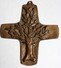 Belle Croix Religieuse Artisanal Arbre De Vie Ancienne En Bronze 10 Cm Par 9 Cm Religion - Religión & Esoterismo