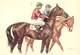 Ref U415- Size- Dimensions Env: 15cms X 10,5cms -illustrateur André Bermond -hippisme-cheval -chevaux -carte Bon Etat - - Bermond