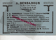 87 - LIMOGES - BUVARD A. BENSADOUN-23 RUE JULES NORIAC- BOBINAGES INDUSTRIELS-TSF- SATOR-TUNGSRAM-RAGONOT-DELCO-JAPY - Automóviles