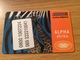 Alpha Prepaid 50 Units Giraffe   - Little Printed  -  Fine  Used Condition - GSM, Cartes Prepayées & Recharges