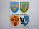 Postcard Greetings From Ireland Munster Leinster Ulster Connacht Shields My Ref B2168 - Other & Unclassified