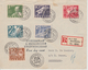 2 Brieven FDC  Zweden Registered Mail Stockholm - Antwerpen ???? - ... - 1855 Préphilatélie