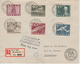 2 Brieven FDC  Zweden Registered Mail Stockholm - Antwerpen ???? - ... - 1855 Vorphilatelie