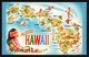 Carte Géographique D'Hawai - Honolulu - Hibiscus - Aloha - Kauai - Lanai - Niihau - Molokai - Kahoolawe - ISLAND HERITAG - Autres & Non Classés