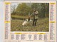 - CALENDRIER PTT Année 1983 - Pêche Et Chasse. - Grand Format : 1981-90