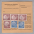 Heimat DE Rh.Pf. Volxheim 1955-11-21 Paketkarte 20 Kg DM 3.30 - Lettres & Documents