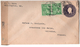 ENTIER POSTAL STATIONERY USA 1945 WW2  POSTAGE 3C  AND 1 CENT CENSURED 5943 CACHET MAY 1945 MD FOR CALVADOS FRANCE - Autres & Non Classés