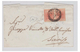 ITALIE--LOMBARDO-VENETIE --1860  -- LETTRE DE BELLUNO --VARIETE DU CADRE -- - Lombardy-Venetia