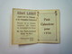 MINI  CALENDRIER  PUB   Albert LABRIT   Pau  1936    (format  3,5 X 5cm) - Petit Format : 1921-40