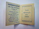 MINI  CALENDRIER  PUB  1933  POISSONNERIE Du PANTHEON  Paris  (format  3,8 X 5,5cm)   - Petit Format : 1921-40