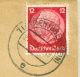 Deutsches Reich - 1938 - Landpost Stempel Riedern Am Sand über Tiengen (Oberrhein) - Front Only - Altri & Non Classificati