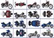 48 Postcards Of HARLEY MotorCycle  Motorbike, Postkarte Carte Postale - Motos