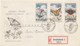 Tchécoslovaquie -  Année 1961 - Lettres/Papillons Divers - YT 1184/1192 - 3 Enveloppes - Ungebraucht