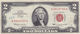 USA 2 $ DOLLARS 1963 RED SEAL  NOTE VF - Biglietti Degli Stati Uniti (1928-1953)