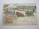 RENDSBURG , Colorkarte   , Seltene Karte  Um 1903  Mit Stempel + Marke - Rendsburg